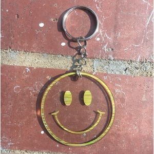 Handmade Smiley Face Keychain